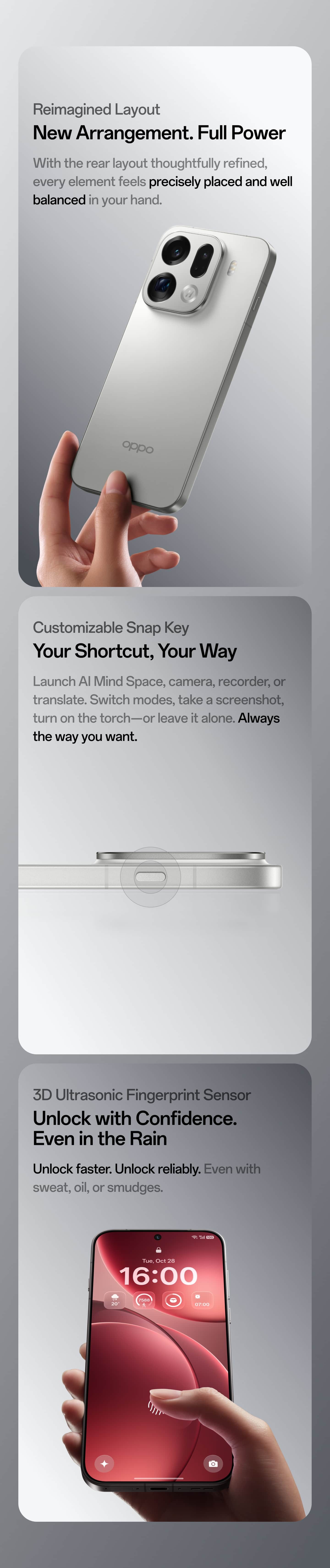 【SIMフリー】Find X9 Pro｜12GB/256GB グレー【新品】 OPPO Find X9 Pro - OPPO (India)