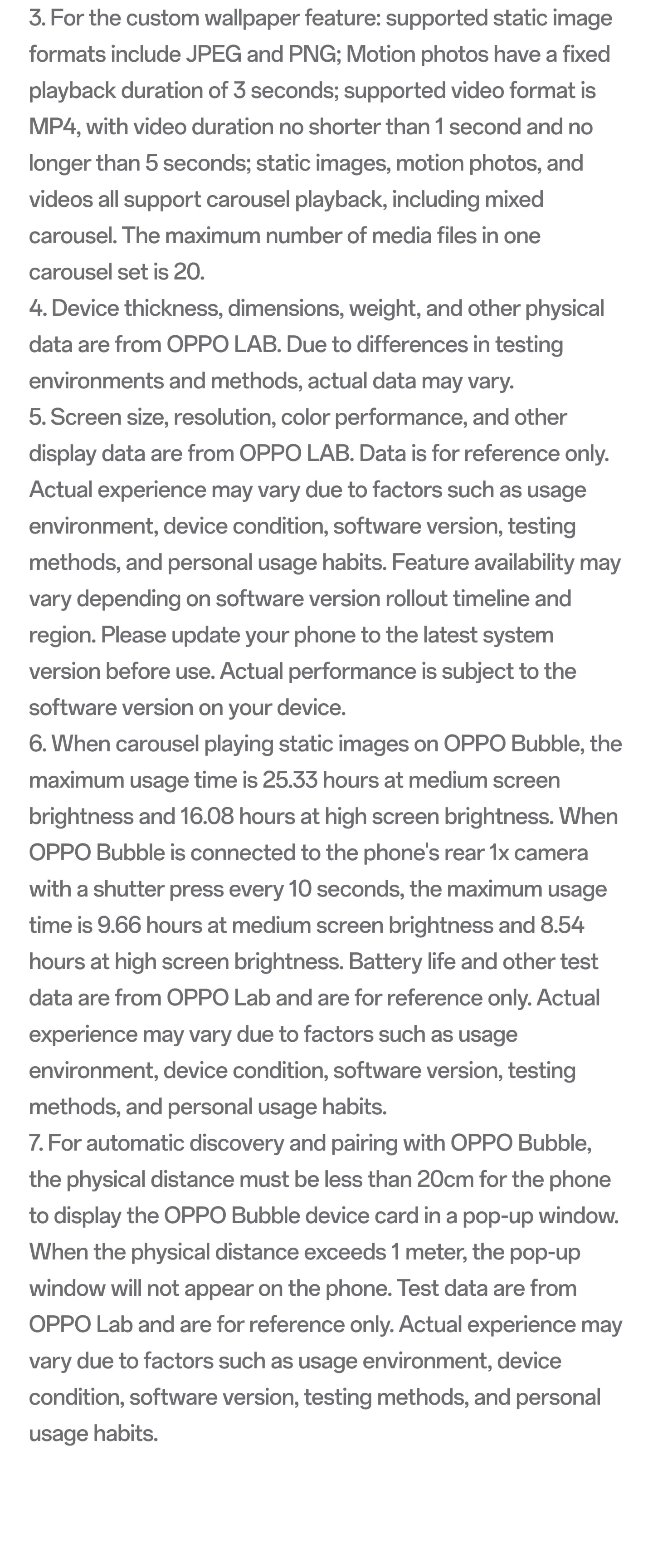 OPPO Bubble quality,Q 80 - OPPO Bubble